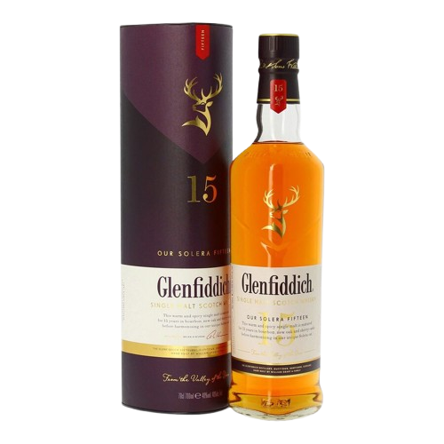 GLENFIDDICH SINGLE MALT SCOTCH WHISKY 15 OUR SOLERA FIFTEEN (70 cl)